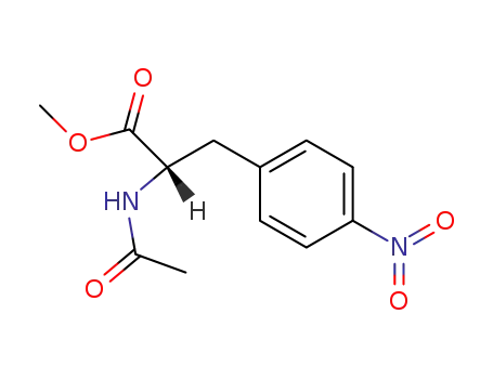 Molecular Structure of 36097-39-9 (L-Phenylalanine, N-acetyl-4-nitro-, methyl ester)