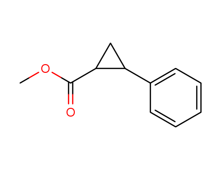 Cyclopropanecarboxylic acid, 2-phenyl-, methyl ester