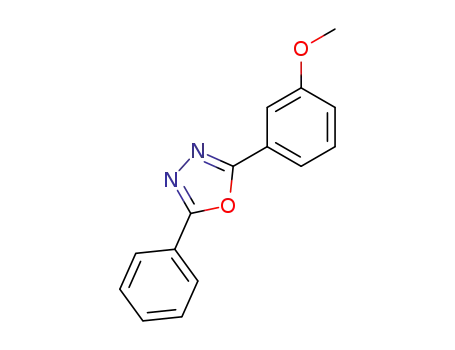 Molecular Structure of 1874-41-5 (2-(3-Methoxyphenyl)-5-phenyl-1,3,4-oxadiazole)