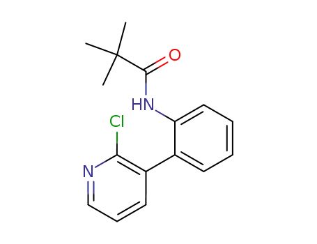 Molecular Structure of 146141-06-2 (2,2-dimethyl-N-(2-(2-chloro-3-pyridyl)phenyl)propanamide)