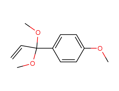 Molecular Structure of 126501-50-6 (1-(1,1-Dimethoxy-allyl)-4-methoxy-benzene)