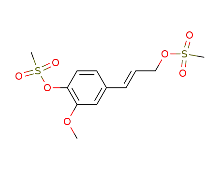 Methanesulfonic acid 4-((E)-3-methanesulfonyloxy-propenyl)-2-methoxy-phenyl ester