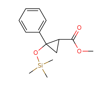 Molecular Structure of 77903-44-7 (t-2-Phenyl-c-2-(trimethylsiloxy)-r-1-cyclopropancarbonsaeure-methylester)