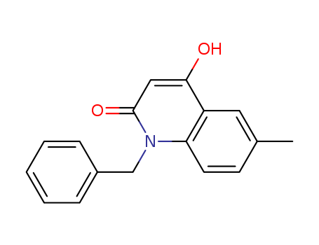 2(1H)-Quinolinone, 4-hydroxy-6-methyl-1-(phenylmethyl)-