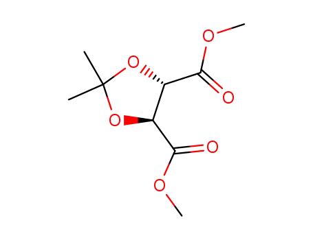Molecular Structure of 37031-30-4 ((4S,5S)-2,2-DIMETHYL-1,3-DIOXOLANE-4,5-DICARBOXYLIC ACID DIMETHYL ESTER)