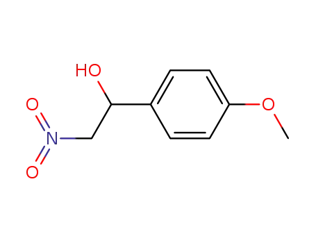 Molecular Structure of 38316-05-1 (4-methoxy-alpha-(nitromethyl)benzyl alcohol)