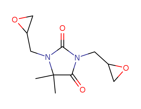 hydantoin epoxy resin; 5,5-Dimethyl-1,3-Bis(Oxiranylmethyl)Imidazolidine-2,4-Dione; 5,5-Dimethyl-1,3-Bis(2-Oxiranylmethyl)Imidazolidine-2,4-Dione; 1,3-Diglycidyl-5,5-Dimethyl-Hydantoin; 1,3-Bis(2,3-Ep