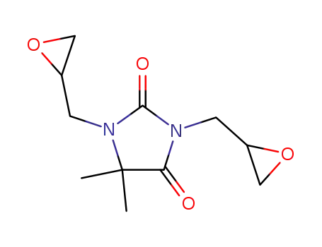 Molecular Structure of 15336-81-9 (5,5-dimethyl-1,3-bis(oxiranylmethyl)imidazolidine-2,4-dione)