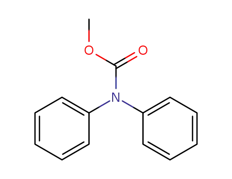 Molecular Structure of 28147-81-1 (Carbamic acid, diphenyl-, methyl ester)