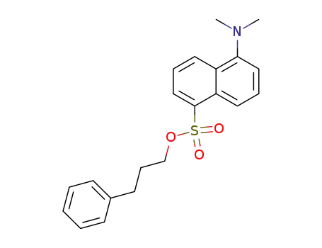 Molecular Structure of 601488-42-0 (1-Naphthalenesulfonic acid, 5-(dimethylamino)-, 3-phenylpropyl ester)