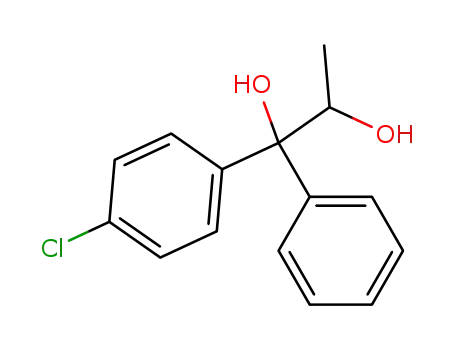 Molecular Structure of 872818-20-7 (1-(4-chloro-phenyl)-1-phenyl-propane-1,2-diol)