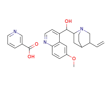 (8alpha,9R)-9-hydroxy-6'-methoxycinchonanium nicotinate