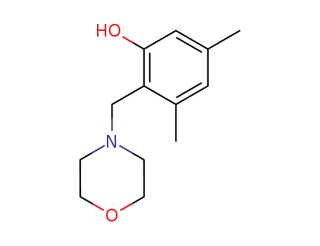 Molecular Structure of 14944-83-3 (3,5-DIMETHYL-2-(MORPHOLINOMETHYL)BENZENOL)