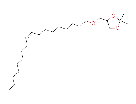 Molecular Structure of 22610-35-1 (1,3-Dioxolane, 2,2-dimethyl-4-[[(9Z)-9-octadecenyloxy]methyl]-)