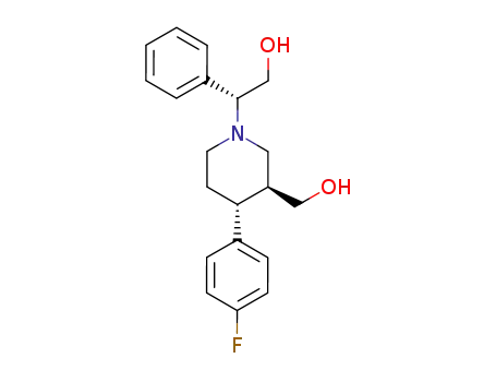(3S,4R)-4-(p-fluorophenyl)-1-[(1R)-2-hydroxy-1-phenylethyl]-3-piperidinemethanol