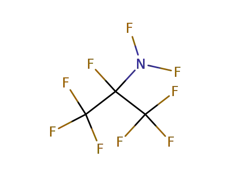 Molecular Structure of 662-23-7 (N,N-Difluor-heptafluorisopropylamin)