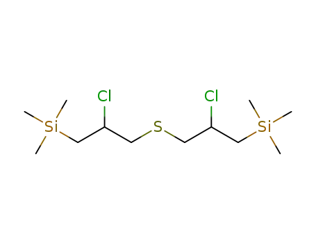 Molecular Structure of 1309645-82-6 (bis[2-chloro-3-(trimethylsilyl)-propyl]sulfide)