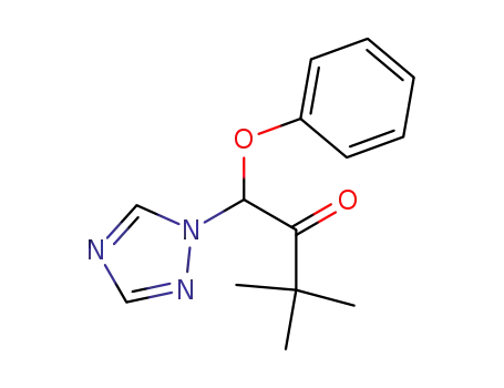 Molecular Structure of 43121-41-1 (1-phenoxy-3,3-dimethyl-1-(1H-1,2,4-triazol-1-yl)-2-butanone)