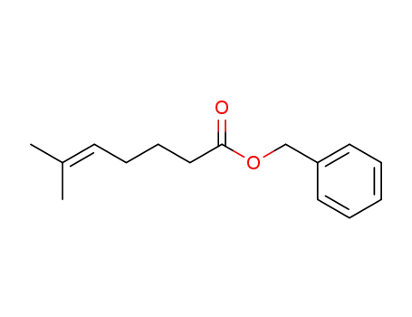 Molecular Structure of 108957-11-5 (benzyl 6-methylhept-5-enoate)