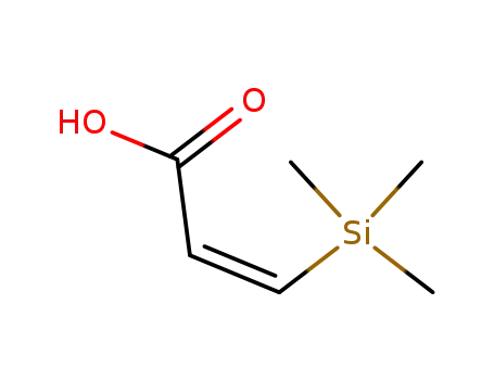 Molecular Structure of 88946-47-8 (2-Propenoic acid, 3-(trimethylsilyl)-, (Z)-)