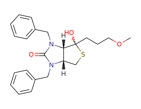 1H-Thieno[3,4-d]imidazol-2(3H)-one,tetrahydro-4-hydroxy-4-(3-methoxypropyl)-1,3-bis(phenylmethyl)-, (3aS,4S,6aR)-