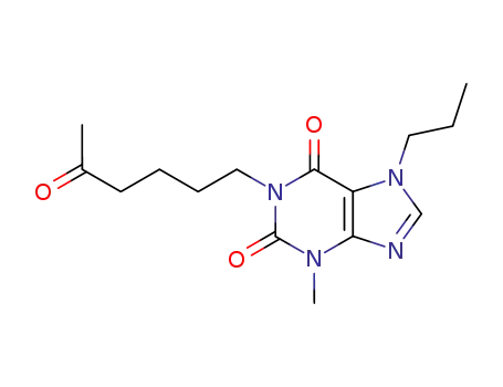 1H-Purine-2,6-dione,3,7-dihydro-3-methyl-1-(5-oxohexyl)-7-propyl-