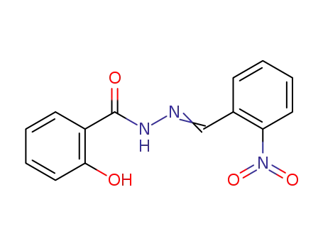 Molecular Structure of 70203-00-8 (2-nitro-benzylidene salicylichydrazide)