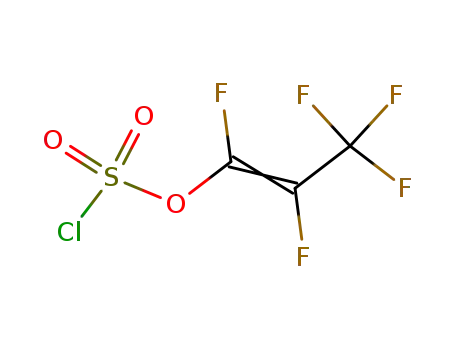 Molecular Structure of 13002-01-2 (chlorosulfuric acid pentafluoropropenyl ester)