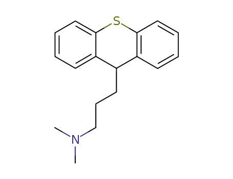 Molecular Structure of 37028-65-2 (N,N-Dimethylthioxanthene-9-propylamine)