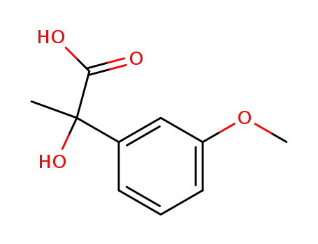 Molecular Structure of 162405-09-6 (2-HYDROXY-2-(3-METHOXYPHENYL)PROPANOIC ACID)