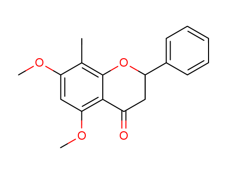 4H-1-Benzopyran-4-one,2,3-dihydro-5,7-dimethoxy-8-methyl-2-phenyl-