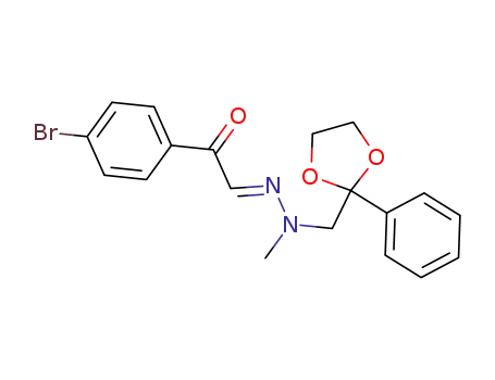1-(4-Bromo-phenyl)-2-[methyl-(2-phenyl-[1,3]dioxolan-2-ylmethyl)-hydrazono]-ethanone