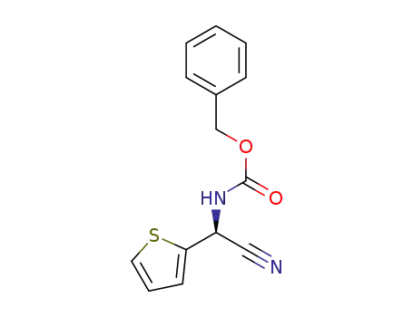 (S)-2-benzyloxycarbonylamino-2-(thiophen-2-yl)-acetonitrile