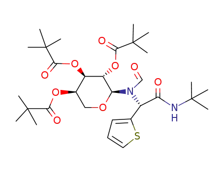 2,2-Dimethyl-propionic acid (2S,3S,4R,5R)-2-[((R)-tert-butylcarbamoyl-thiophen-2-yl-methyl)-formyl-amino]-4,5-bis-(2,2-dimethyl-propionyloxy)-tetrahydro-pyran-3-yl ester