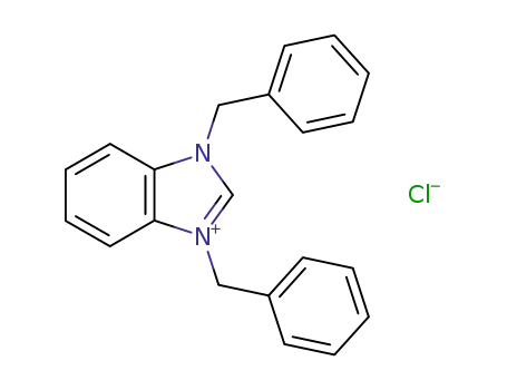 Molecular Structure of 36339-13-6 (1H-Benzimidazolium, 1,3-bis(phenylmethyl)-, chloride)