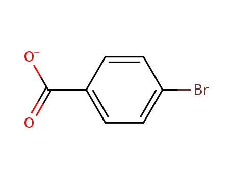 Molecular Structure of 16449-27-7 (Benzoic acid, 4-bromo-,ion(1-))