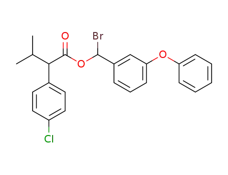 Molecular Structure of 84533-91-5 (α-bromo-3-phenoxybenzyl isopropyl-(4-chlorophenyl)acetate)