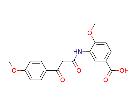 4-methoxy-3-[[3-(4-methoxyphenyl)-3-oxopropanoyl]amino]benzoic acid
