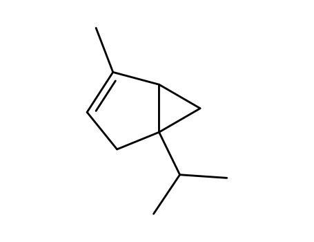 Molecular Structure of 3917-48-4 ((1R)-(-)-thuj-3-ene)