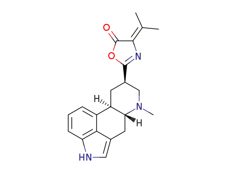 Molecular Structure of 88299-13-2 (dihydrolysergyldehydrovaline azalactam)