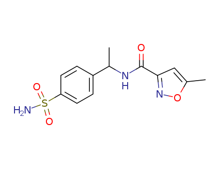 3-Isoxazolecarboxamide,N-[1-[4-(aminosulfonyl)phenyl]ethyl]-5-methyl-