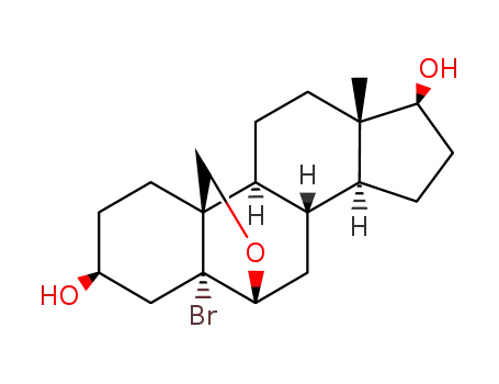 5-Bromo-6,19-epoxyandrostane-3,17-diol