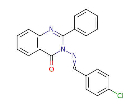 3-{[(4-chlorophenyl)methylene]amino}-2-phenylquinazolin-4(3H)-one