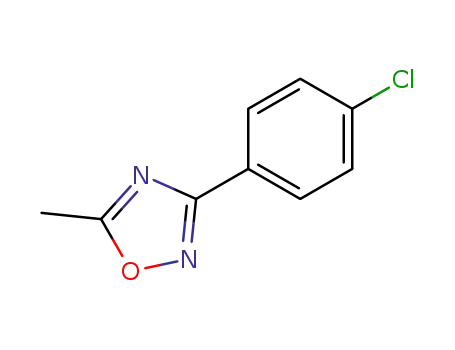 Molecular Structure of 21614-47-1 (3-(4-Chlorophenyl)-5-methyl-1,2,4-oxadiazole)