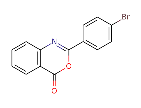 Molecular Structure of 18600-53-8 (2-(4-BROMOPHENYL)-4H-3,1-BENZOXAZIN-4-ONE)