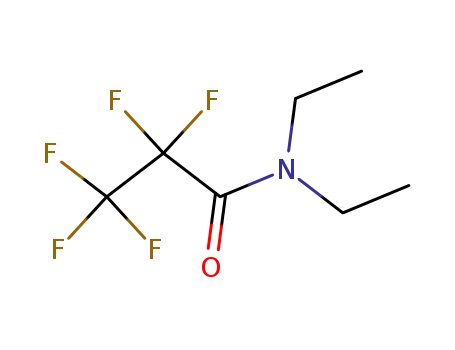 Molecular Structure of 10186-77-3 (N-Diethyl-pentafluor-propionsaeureamid)