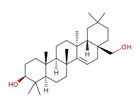 Molecular Structure of 17884-88-7 (D-Friedoolean-14-ene-3β,28-diol)