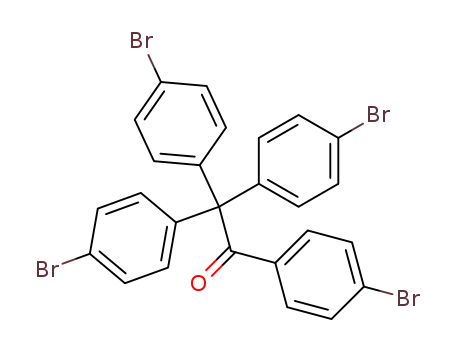 Molecular Structure of 103167-11-9 (tetrakis-(4-bromo-phenyl)-ethanone)