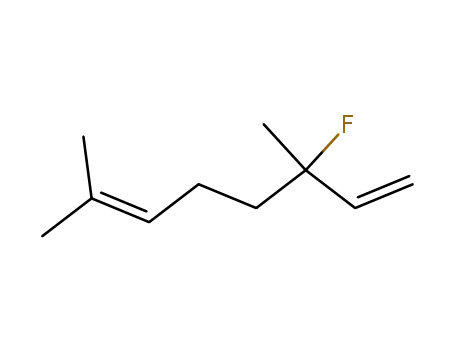 Molecular Structure of 125081-51-8 (3-fluoro-3,7-dimethylocta-1,6-diene)