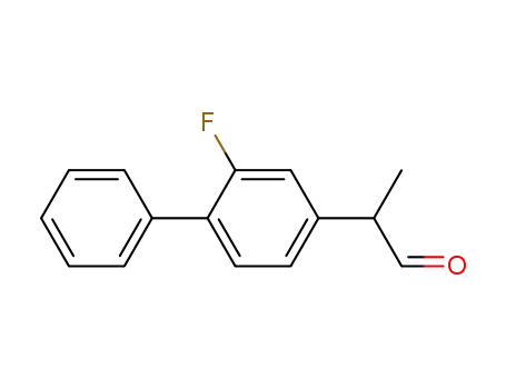 Molecular Structure of 56430-76-3 ([1,1'-Biphenyl]-4-acetaldehyde, 2-fluoro-a-methyl-)